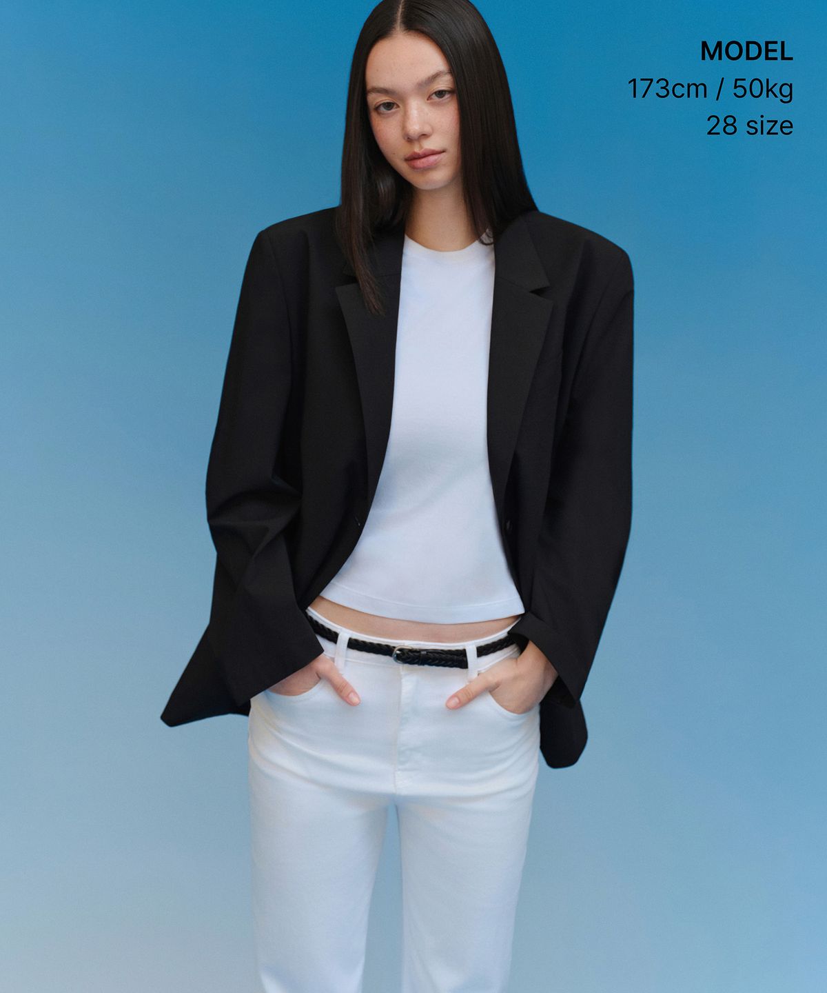 무신사 스탠다드 우먼(MUSINSA STANDARD WOMAN) [쿨탠다드] 우먼즈 스트레이트 데님 팬츠 [화이트]