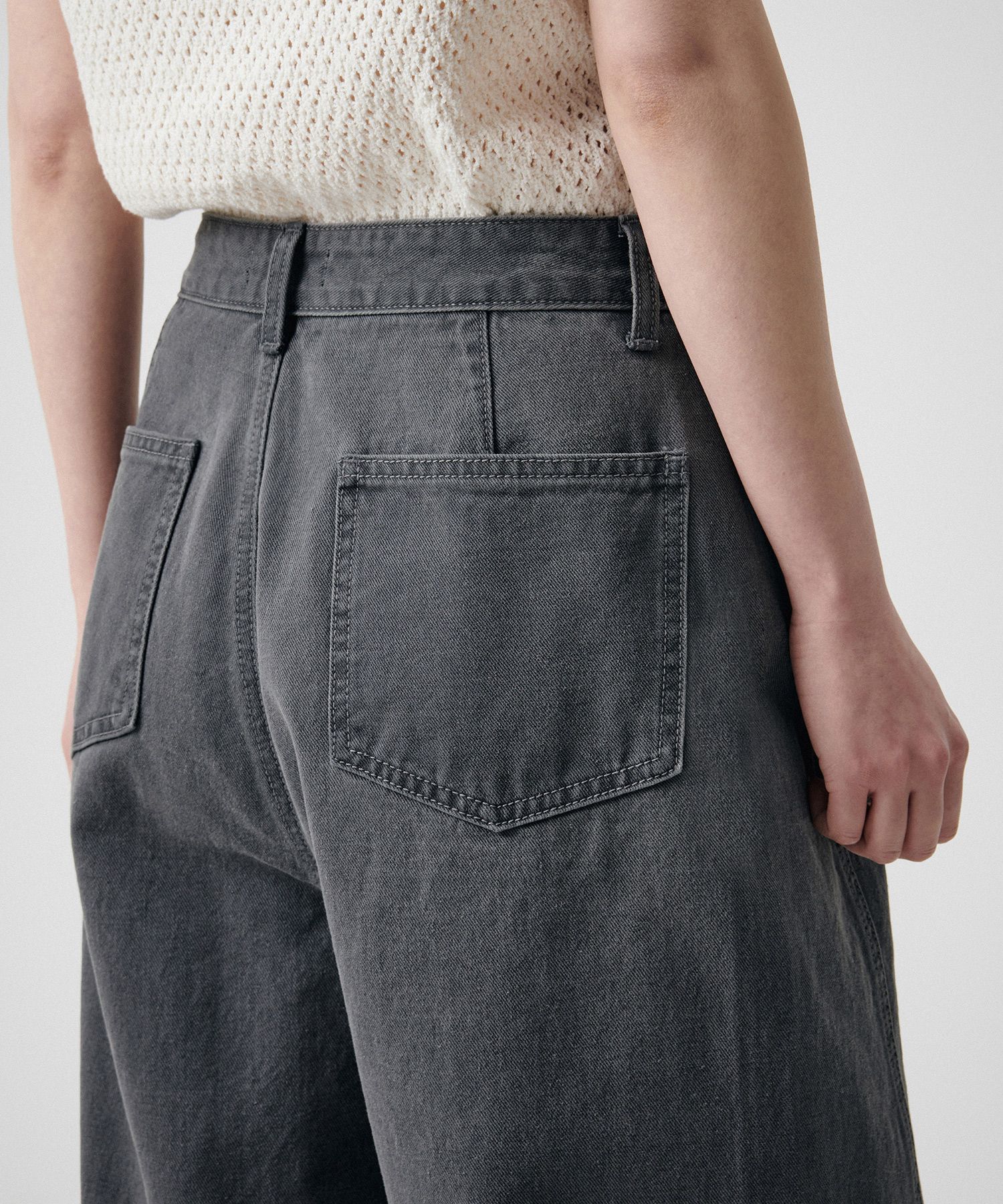 ★MUSINSA STANDARD★ Twisted Semi Balloon Denim Pants Gray M MUSINSA | MUSINSA STANDARD Twisted Semi Balloon Denim Pants