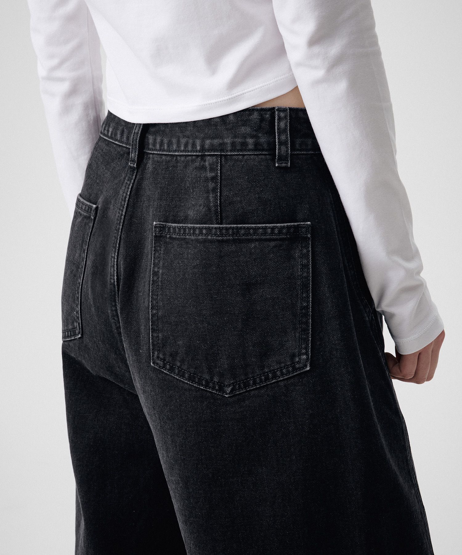 ★MUSINSA STANDARD★ Coated loose exhaust denim pants washed MUSINSA | MUSINSA STANDARD Coated loose exhaust denim pants