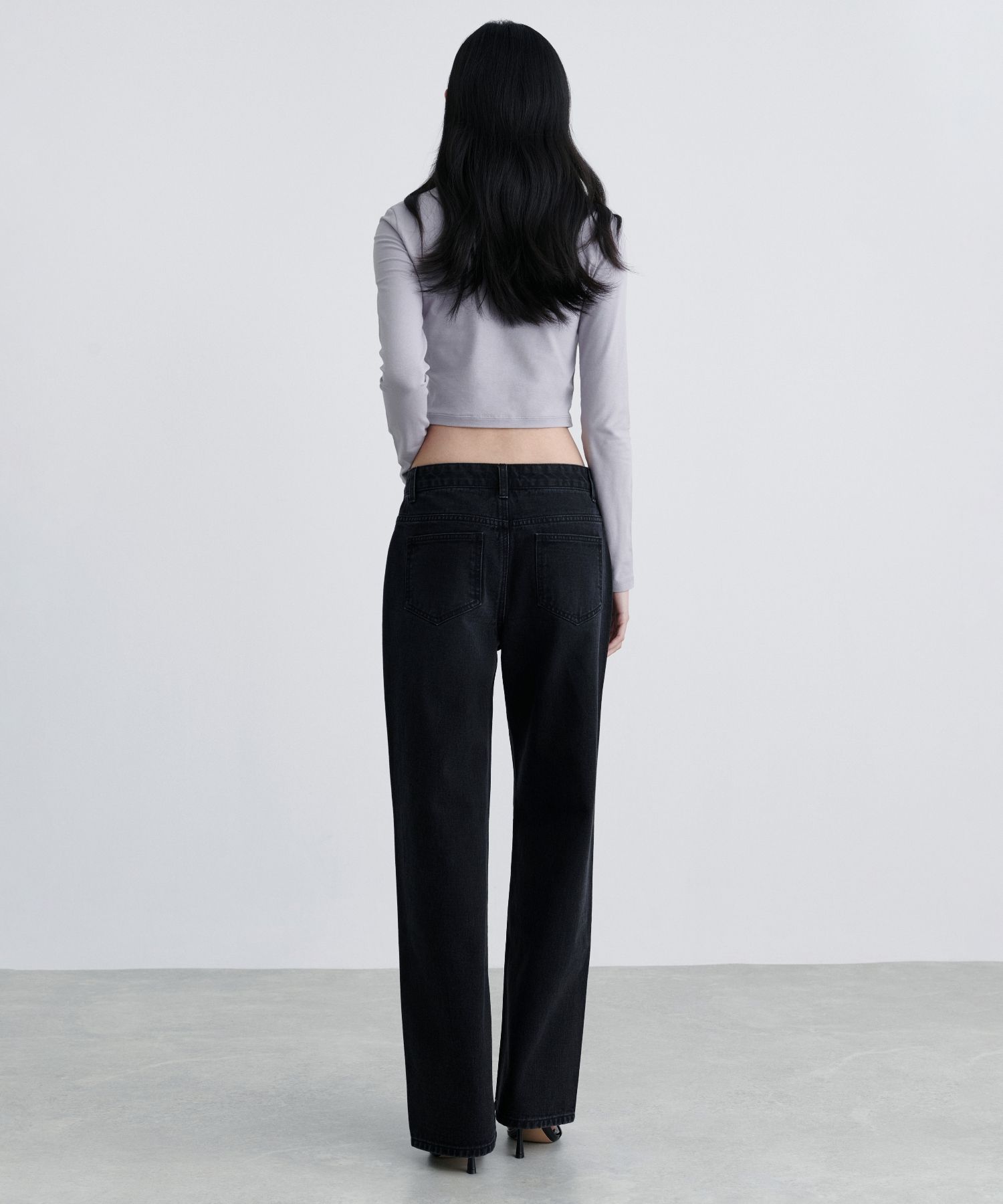 ★MUSINSA STANDARD★ Deep tuck wide denim pants low black MM MUSINSA | MUSINSA STANDARD Deep Tuck Overlap Wide Denim