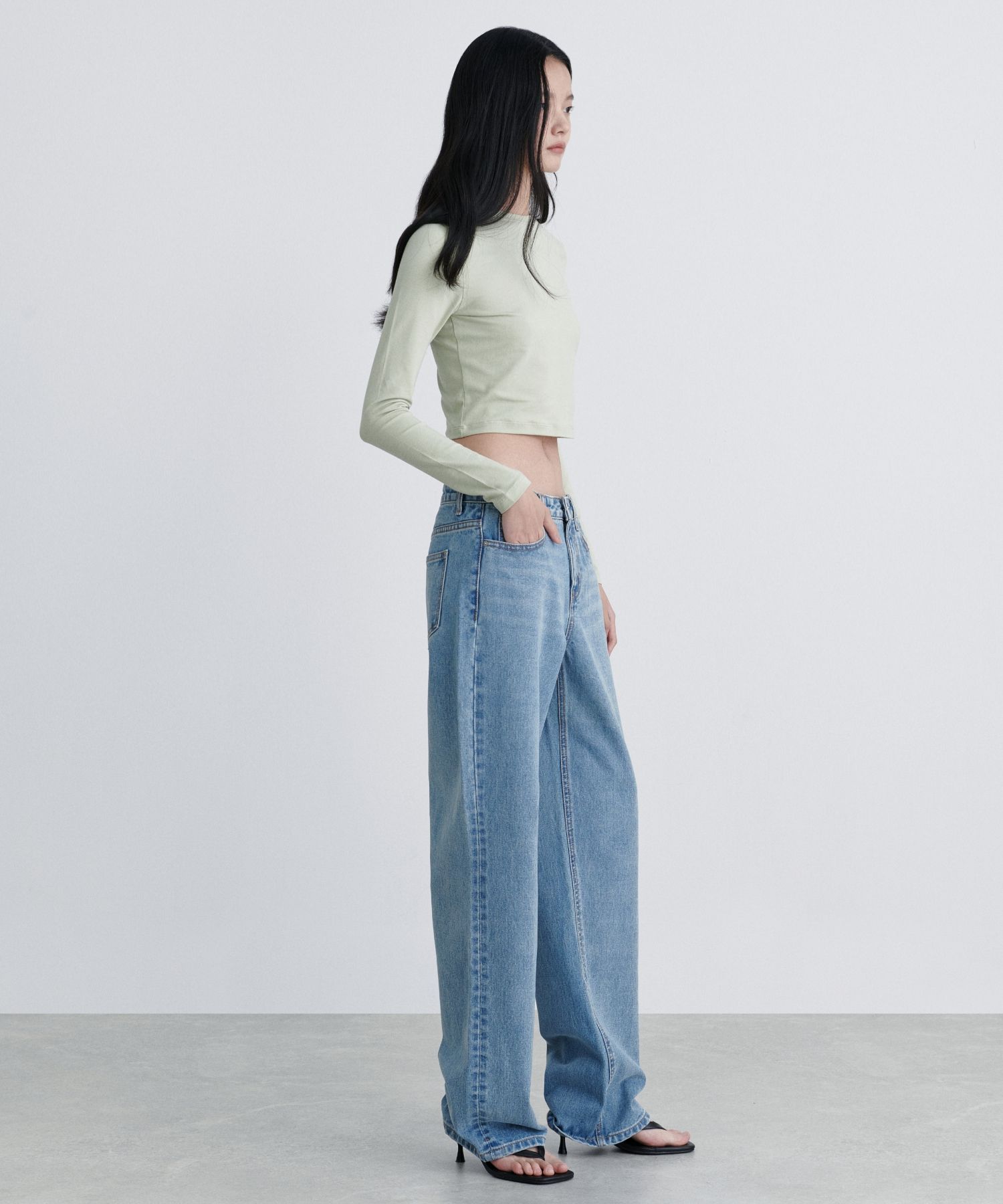 MUSINSA | MUSINSA STANDARD WOMAN Women's low rise wide denim