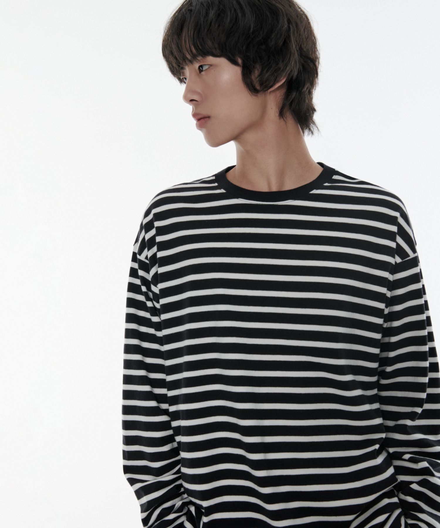 Tシャツ・カットソー *MUSINSA STANDARD* Breton Stripe Relaxed Long Sleeve T-Shirt MUSINSA | MUSINSA STANDARD Breton Stripe Relaxed Long Sleeve
