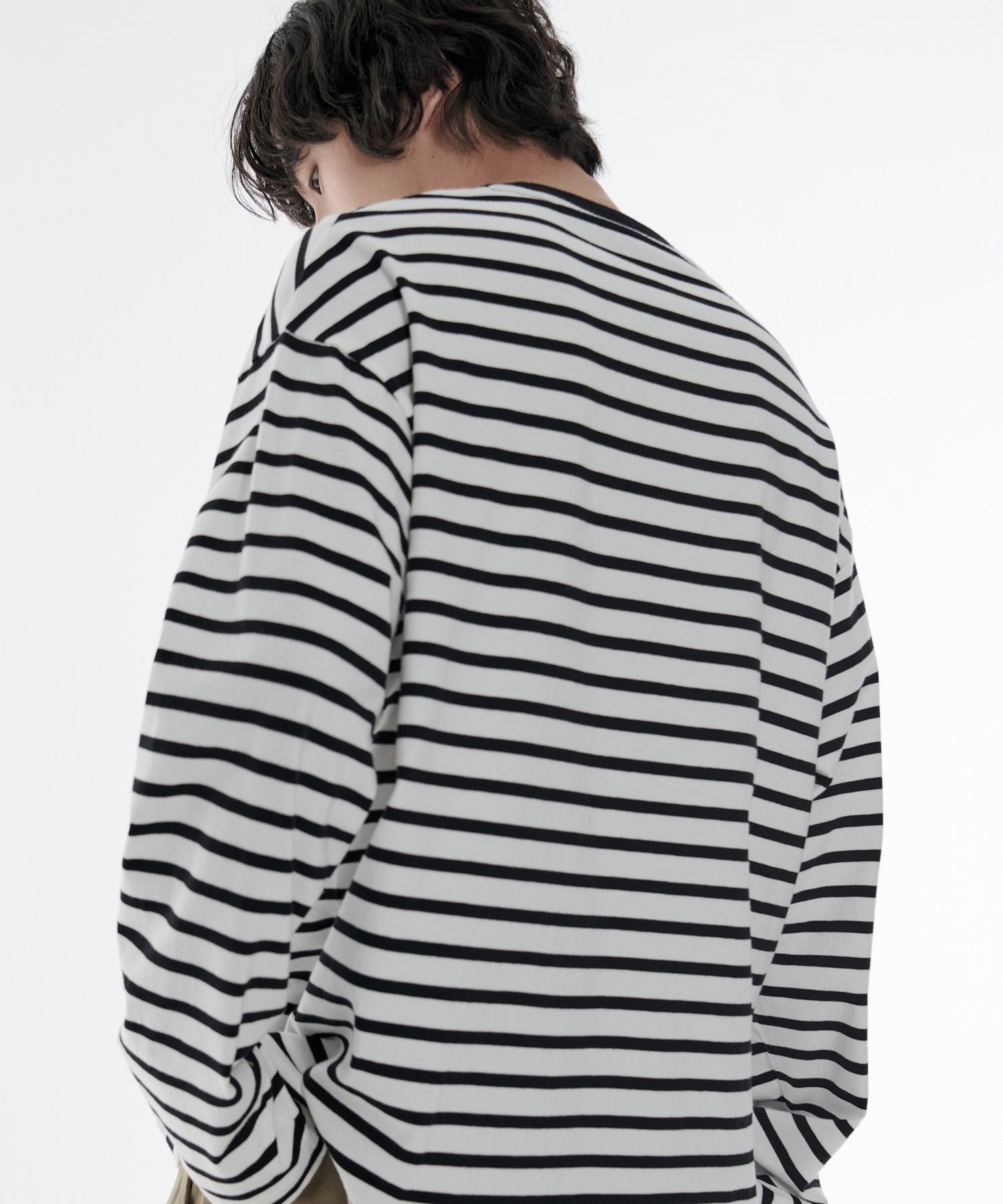 Tシャツ・カットソー *MUSINSA STANDARD* Breton Stripe Relaxed Long Sleeve T-Shirt MUSINSA公式 | MUSINSA STANDARD Breton Stripe Relaxed Long