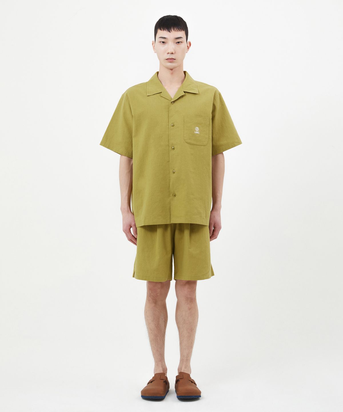 엘엠씨(LMC) GLOBE LINEN SHORTS olive