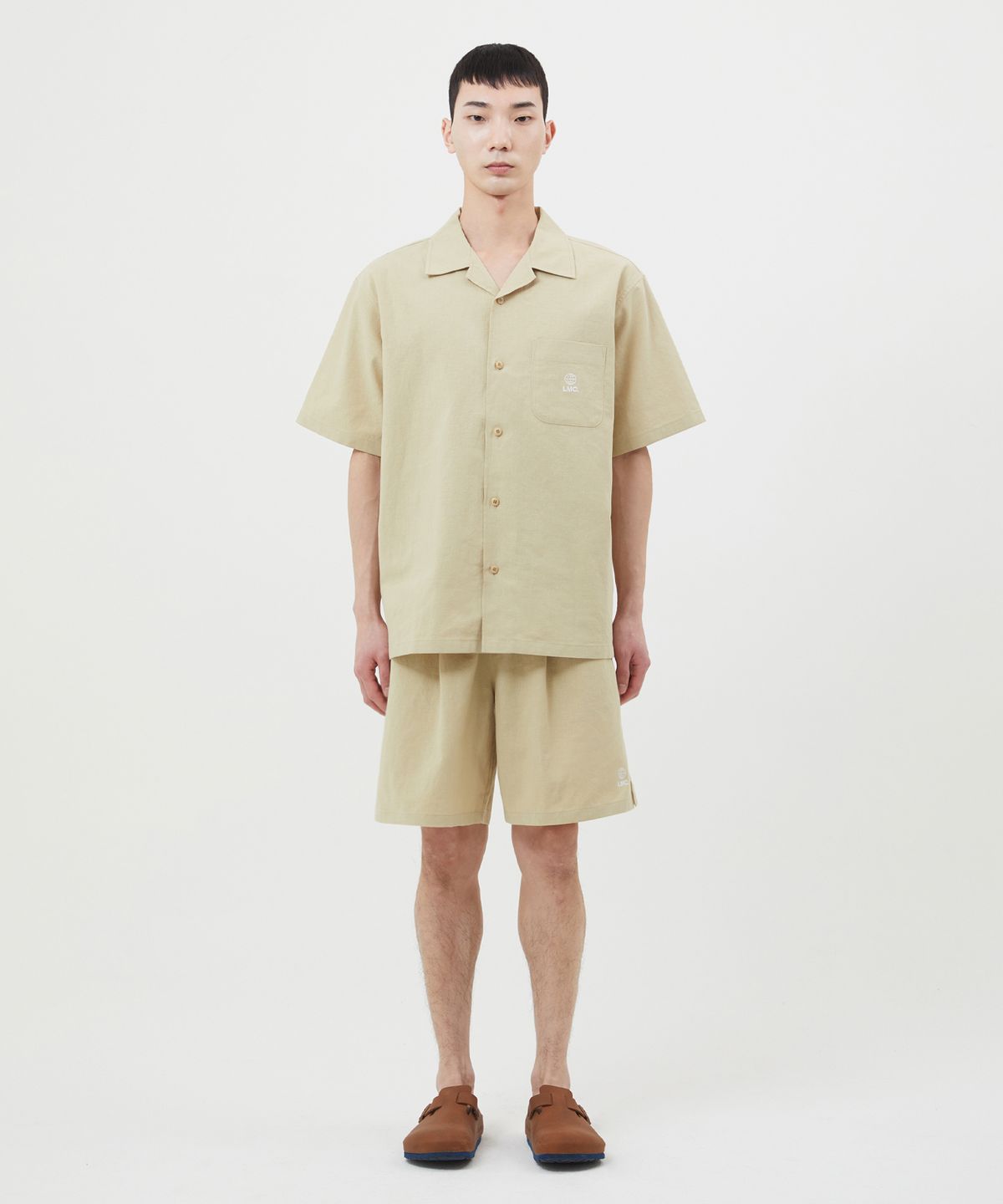 엘엠씨(LMC) GLOBE LINEN SHORTS beige