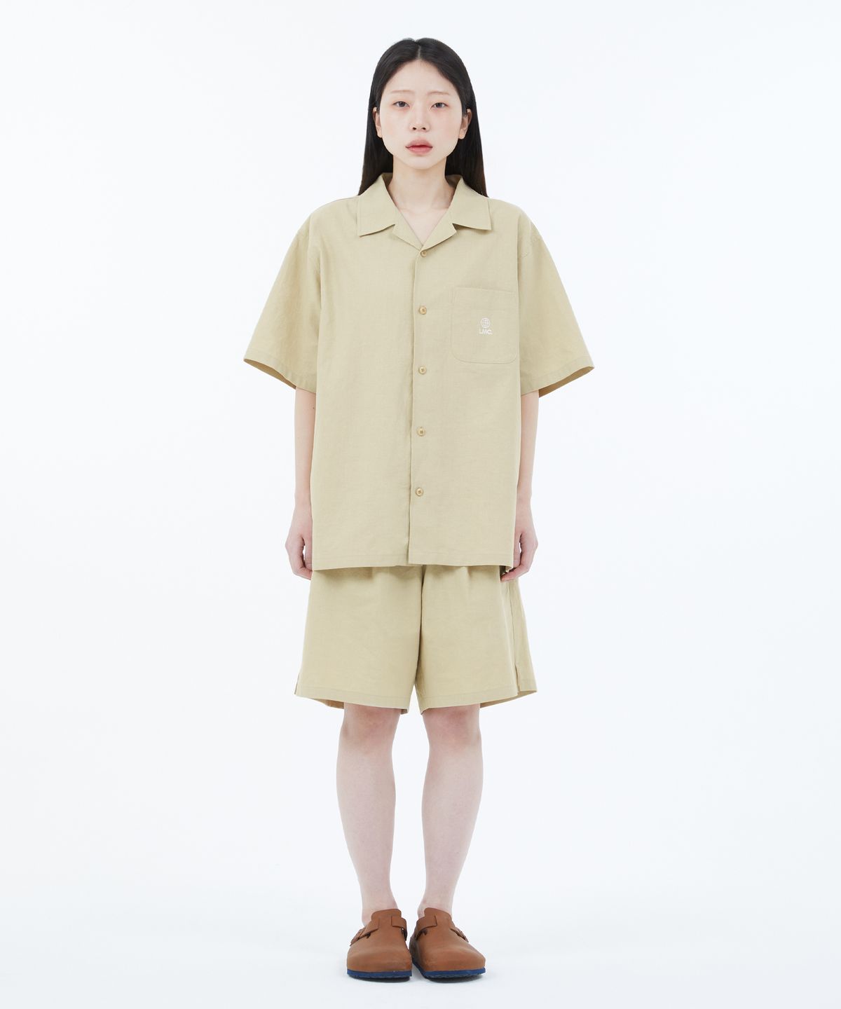엘엠씨(LMC) GLOBE LINEN SHORTS beige