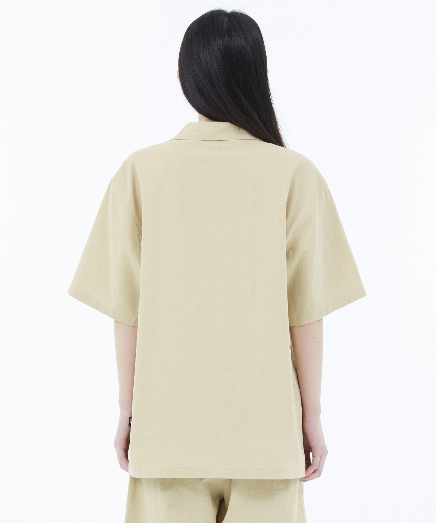 MUSINSA | LMC GLOBE LINEN SHORT SLV SHIRT black