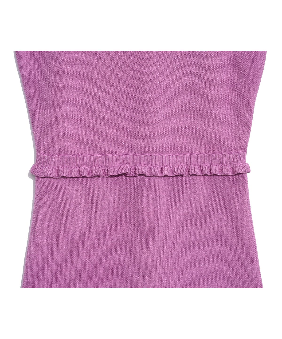 하이스쿨디스코(HIGH SCHOOL DISCO) HEART RUFFLE KNIT OPS_PINK