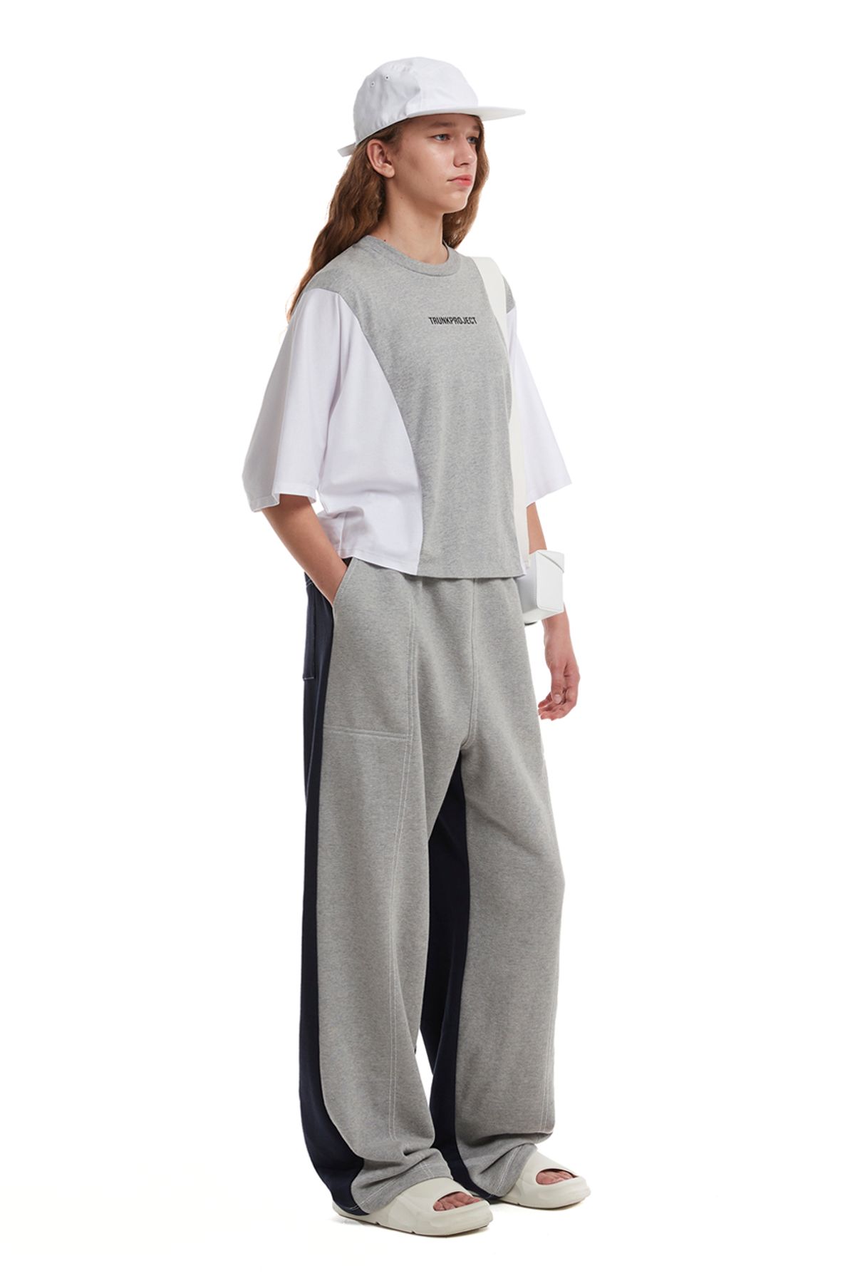 트렁크프로젝트(TRUNK PROJECT) Colorblocked Lounge Pants_Grey