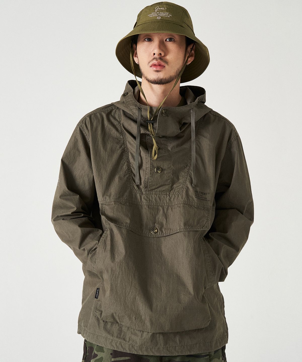힐리먼트(HELEMENT) 우드랜드 후드 아노락(KHAKI)