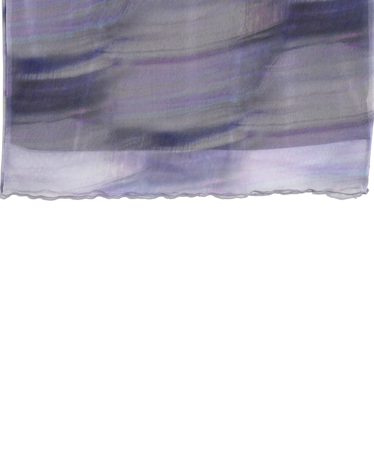 하이스쿨디스코(HIGH SCHOOL DISCO) FOG LONG MESH SKIRT_PURPLE