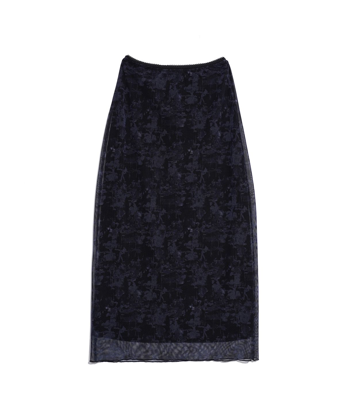 하이스쿨디스코(HIGH SCHOOL DISCO) FOG LONG MESH SKIRT_DEEP BLUE