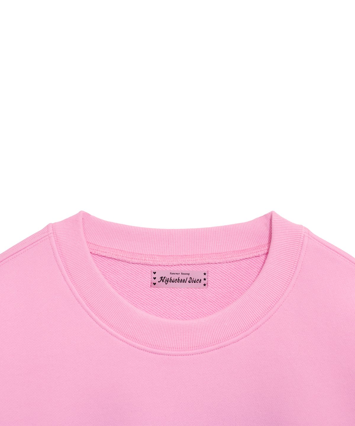 하이스쿨디스코(HIGH SCHOOL DISCO) BLACK RABBIT SWEATSHIRT_PINK