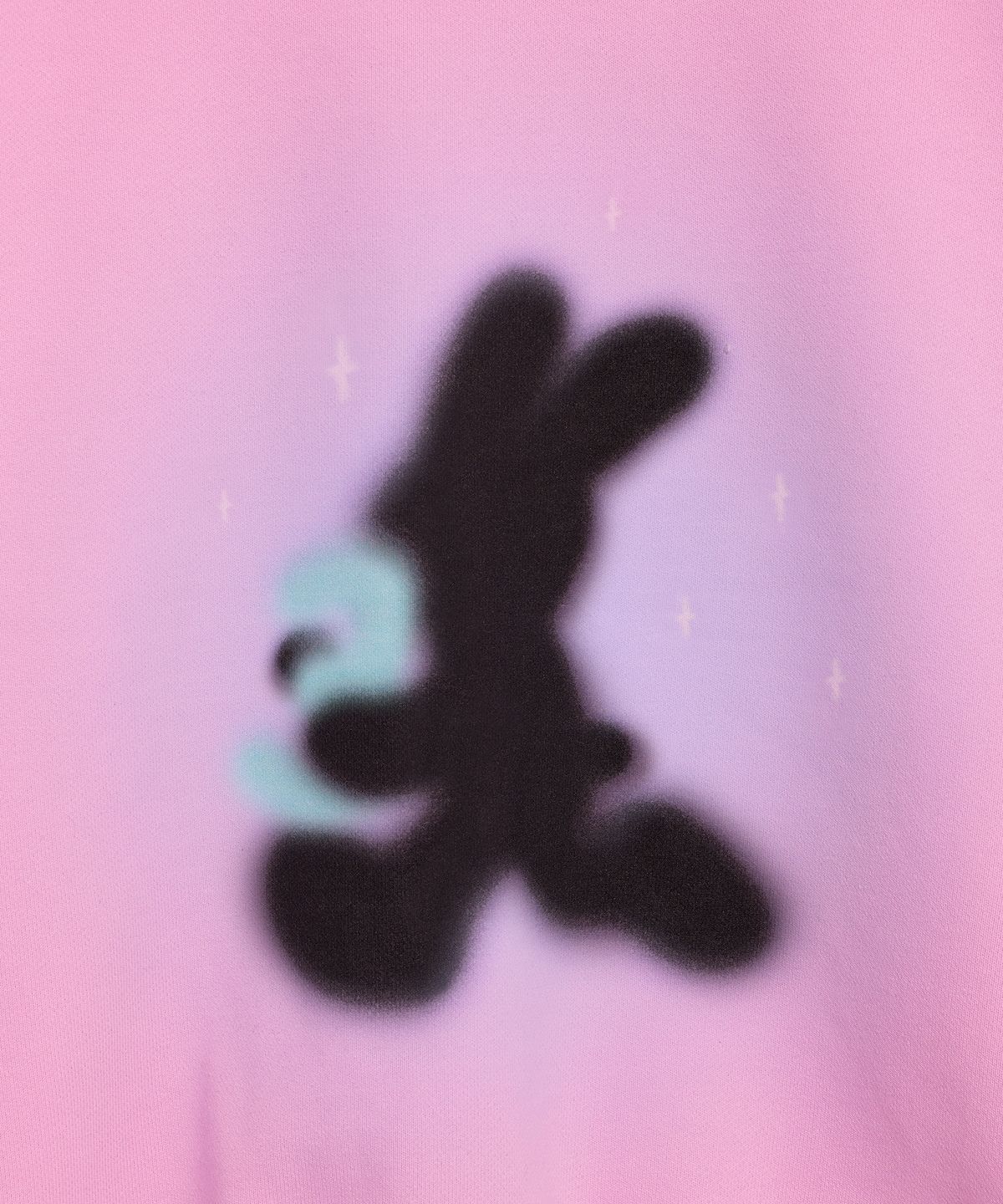 하이스쿨디스코(HIGH SCHOOL DISCO) BLACK RABBIT SWEATSHIRT_PINK