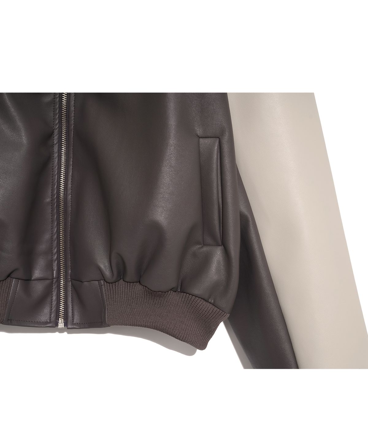 하이스쿨디스코(HIGH SCHOOL DISCO) WILDEST FLAME VARCITY JACKET_CHACOAL