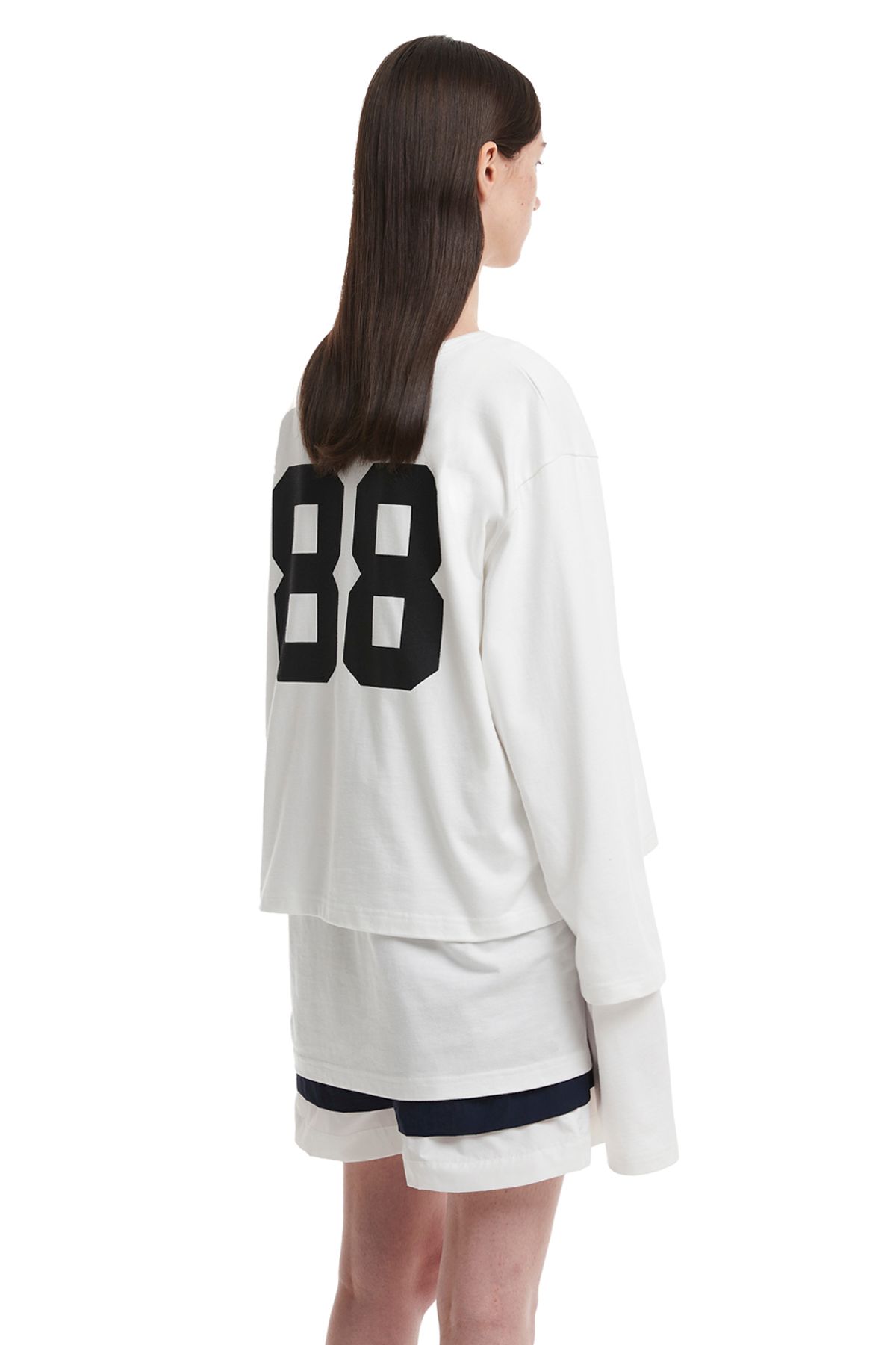 트렁크프로젝트(TRUNK PROJECT) 88 Layered long sleeves T-Shirt_White
