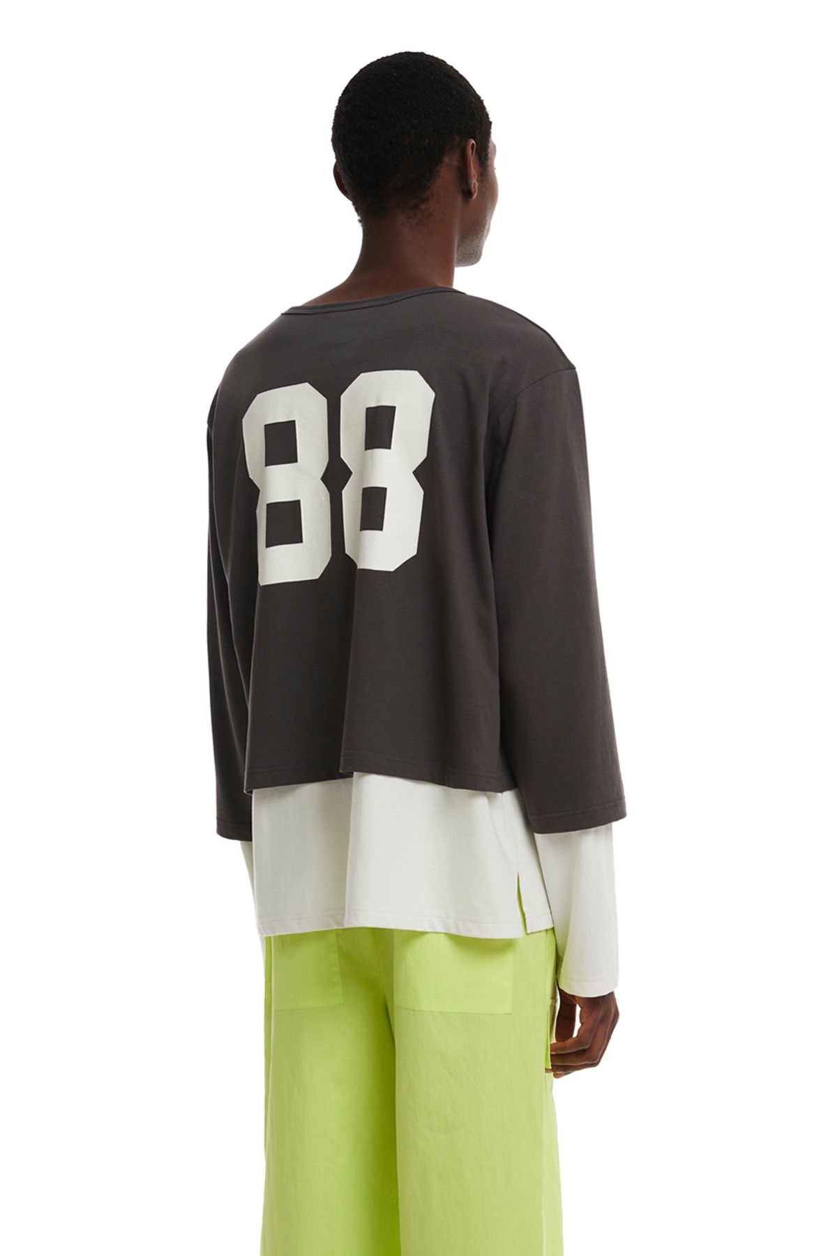 트렁크프로젝트(TRUNK PROJECT) 88 Layered long sleeves T-Shirt_Grey