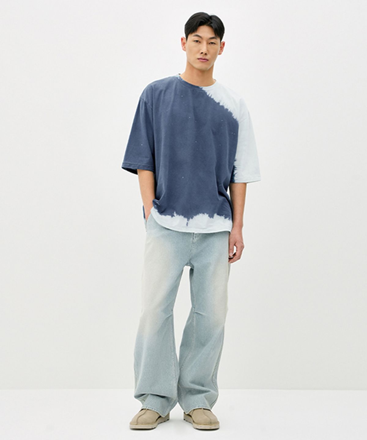 에러스익셉티드(ERRORS EXCEPTED) DP887LB 와이드 스트레이트 데님팬츠 (Light Blue)