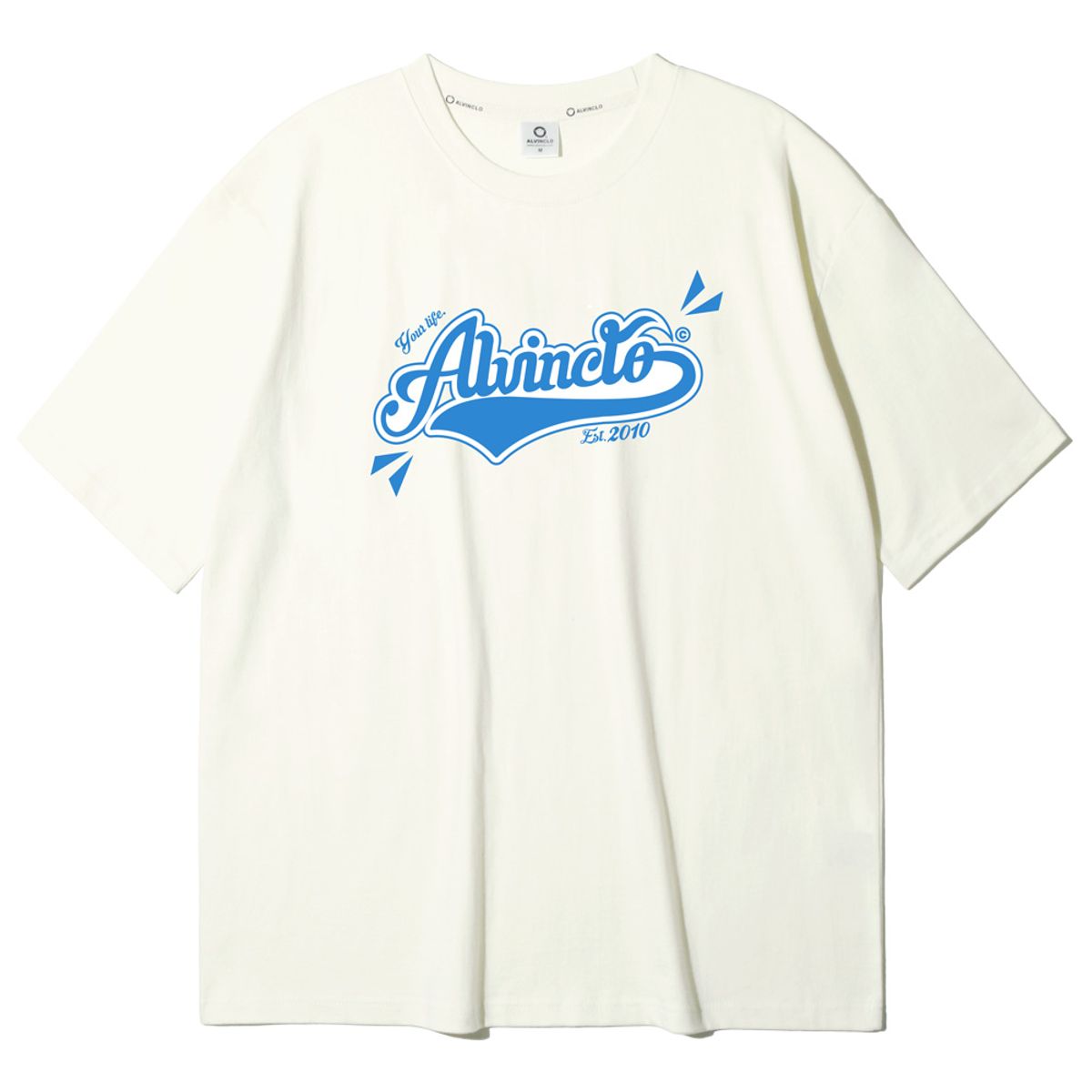 앨빈클로(ALVINCLO) 어슬레틱 로고 오버핏 반팔티 AST4865 (3 COLOR)