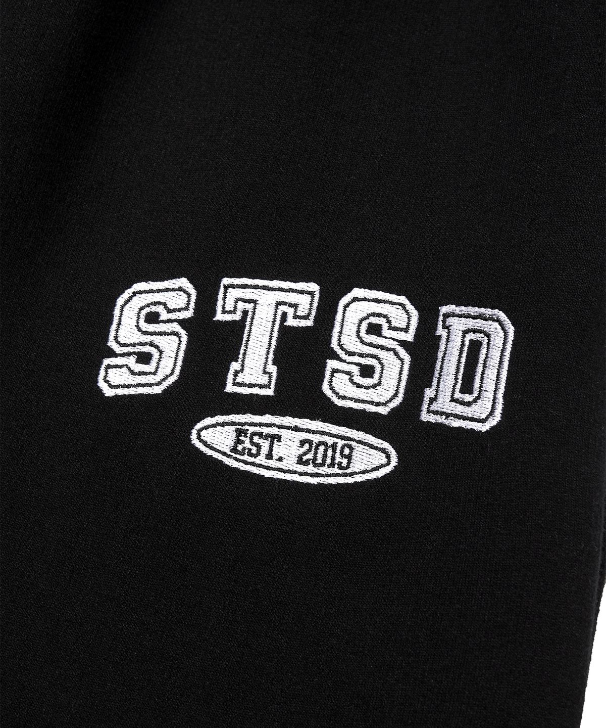 에스릿 스튜디오(SLIT STUDIO) STSD 아치 로고 스웨트 조거팬츠 블랙