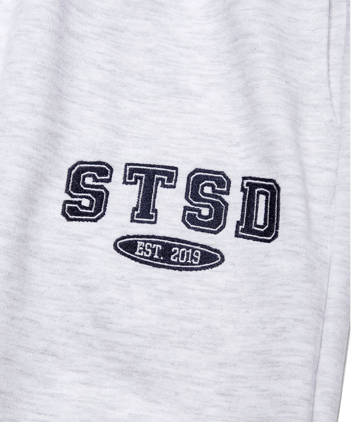 에스릿 스튜디오(SLIT STUDIO) STSD 아치 로고 스웨트 조거팬츠 멜란지 그레이