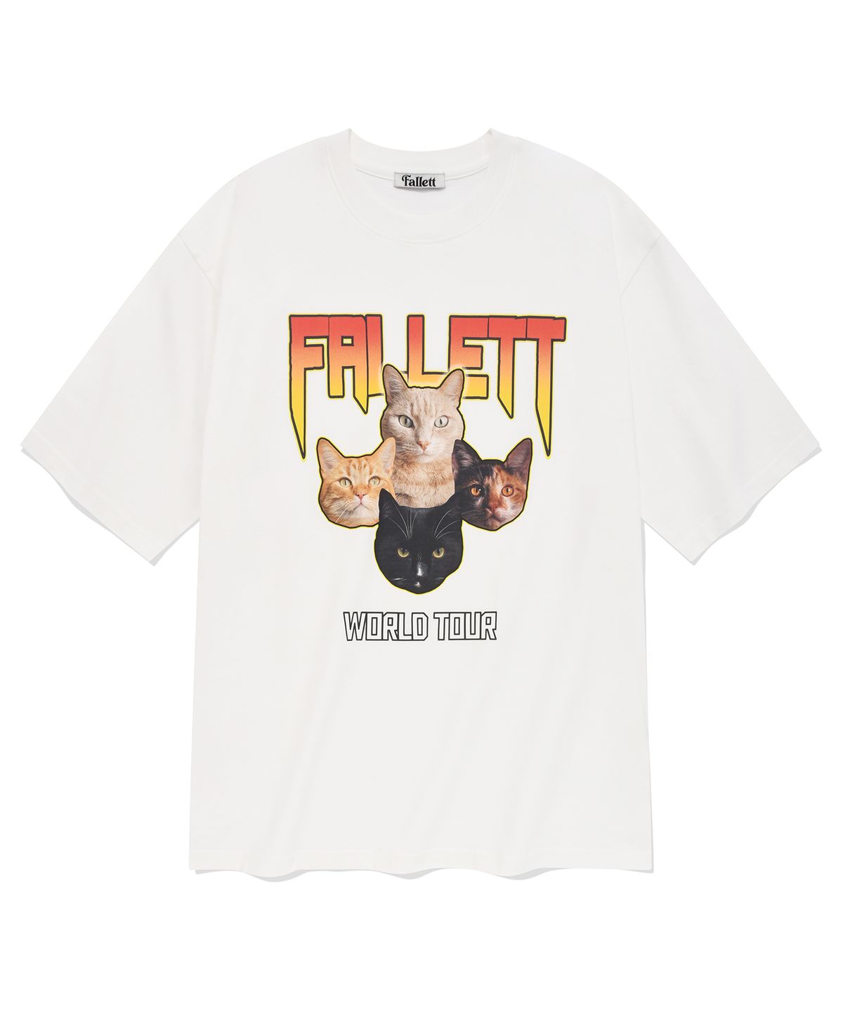 팔렛(FALLETT) 네로 밴드 반팔티 화이트