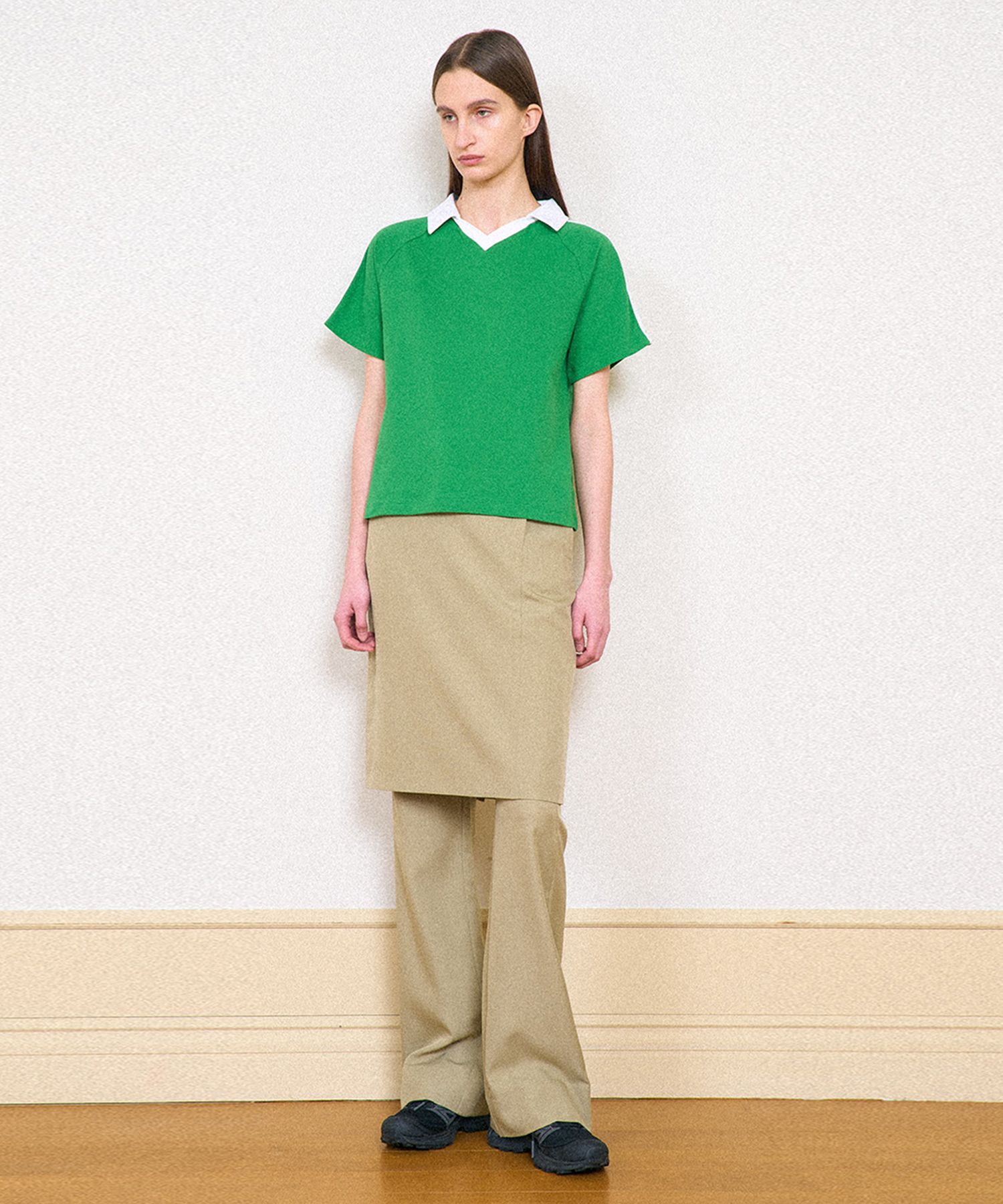 正規CLANE SHORT PANTS LAYERED SKIRT 希少サイズ0 CLANE（クラネ