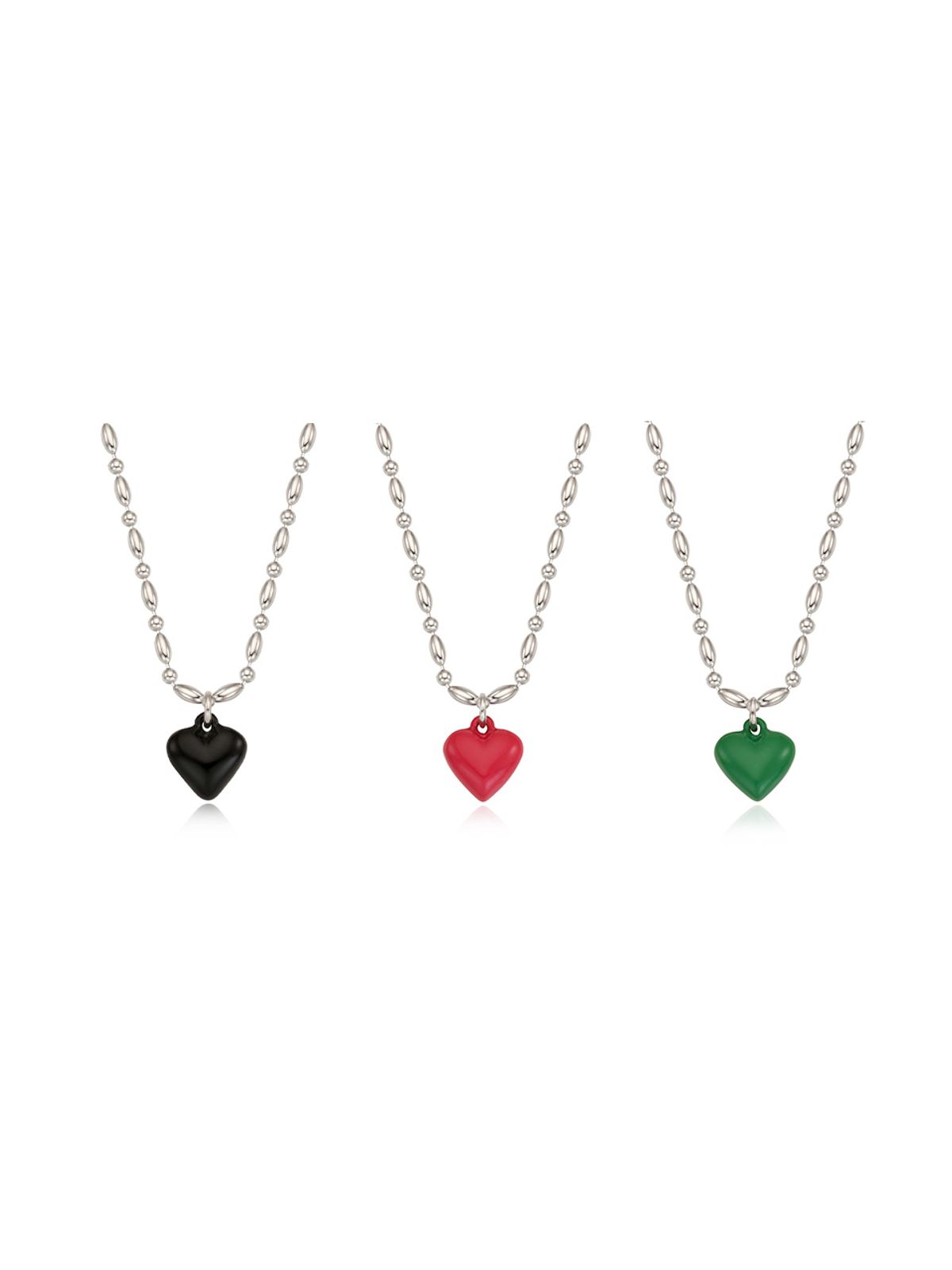 빈티지헐리우드(VINTAGE HOLLYWOOD) Colorful Heart Necklace_VH2313NE008B