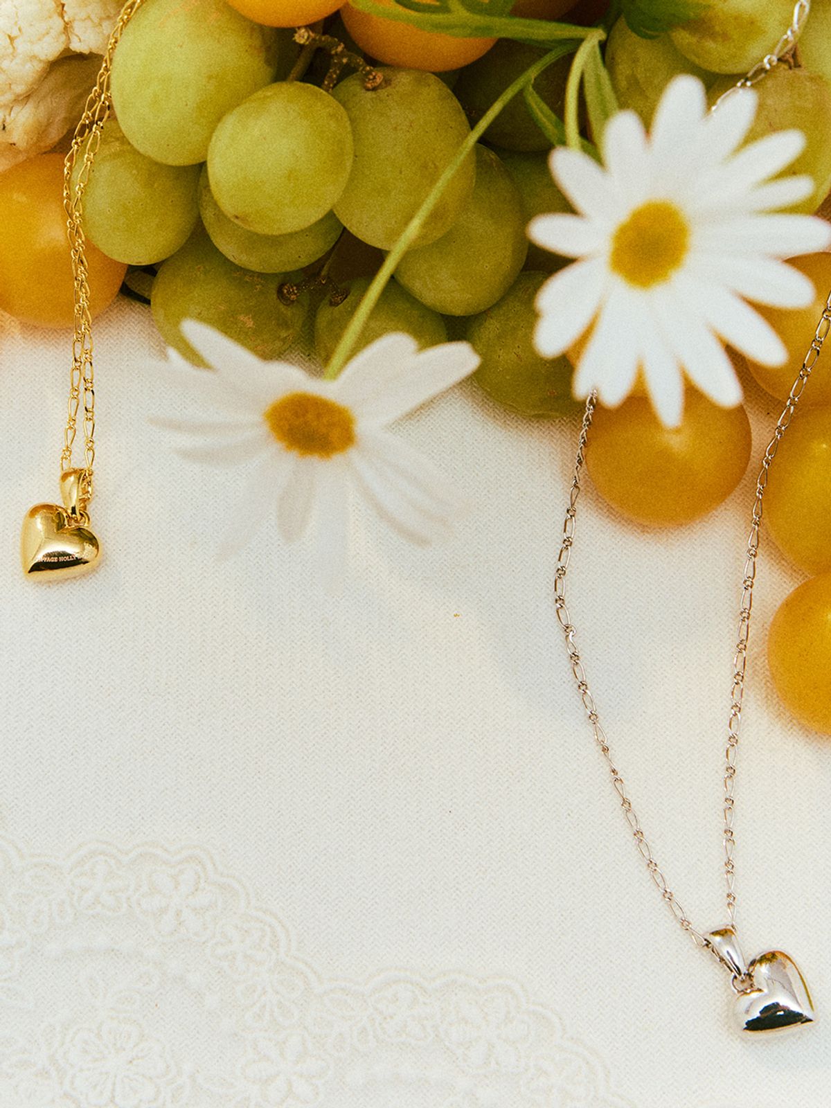 빈티지헐리우드(VINTAGE HOLLYWOOD) Heart Long Chain Necklace_VH2313NE009B