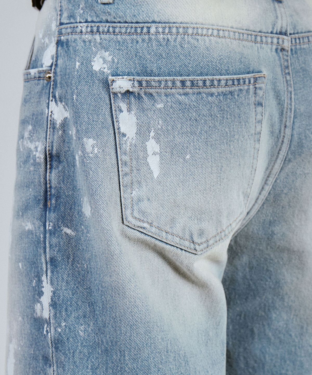 브랜디드(BRANDED) 51066 CONE SPLASH EFFECT JEANS [WIDE STRAIGHT]