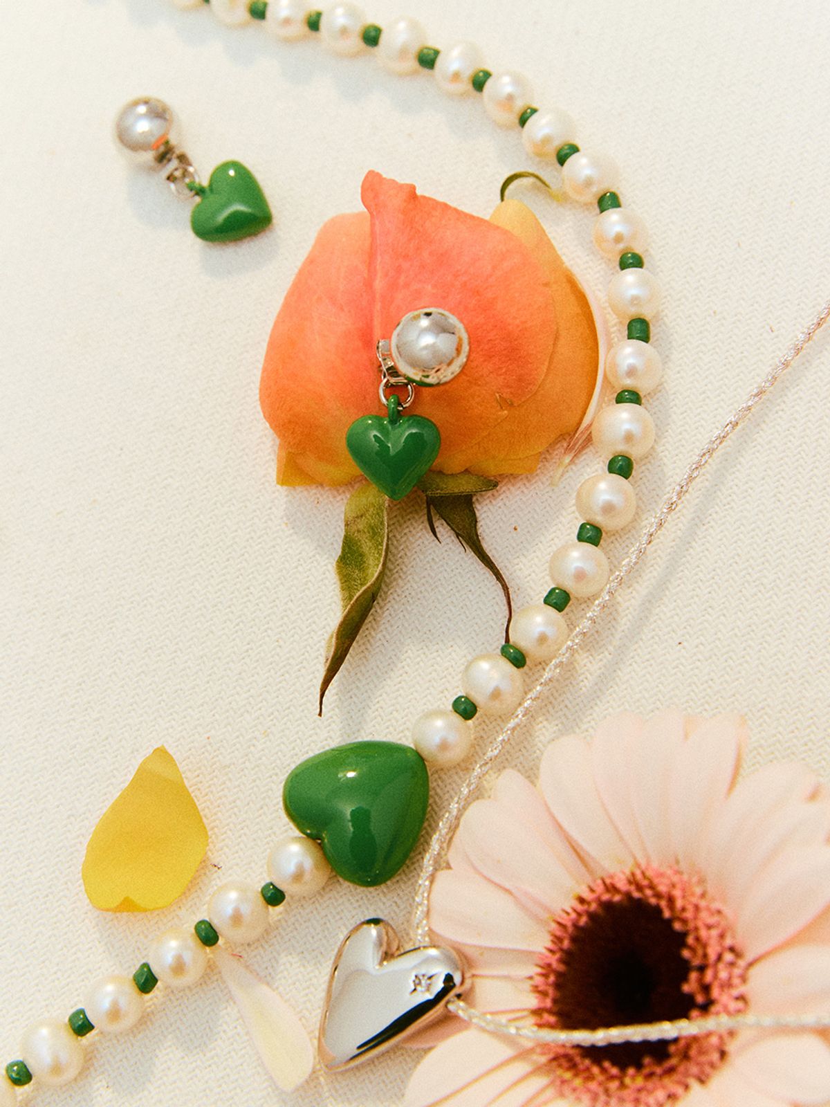 빈티지헐리우드(VINTAGE HOLLYWOOD) 3-Way Heart Ball Earrings_VH2313EA003B