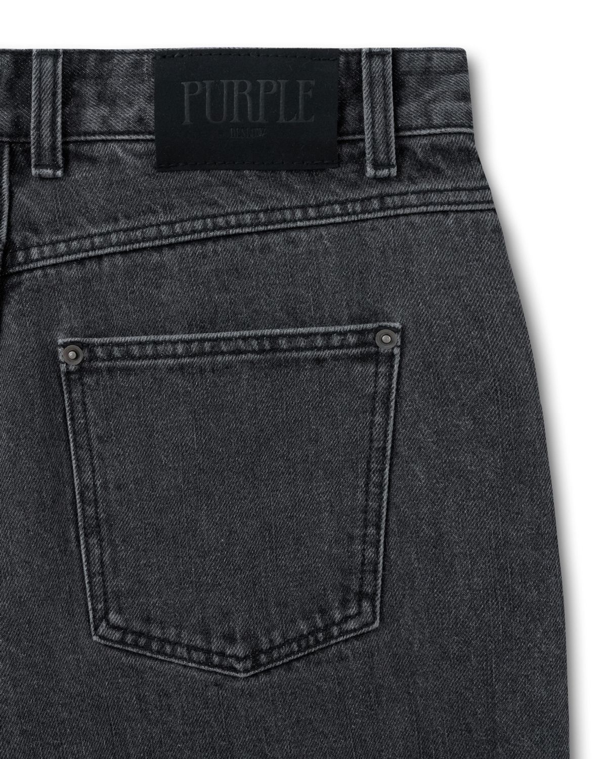 비슬로우(BESLOW) MULTI CUFF DENIM SHORTS FADE BLACK