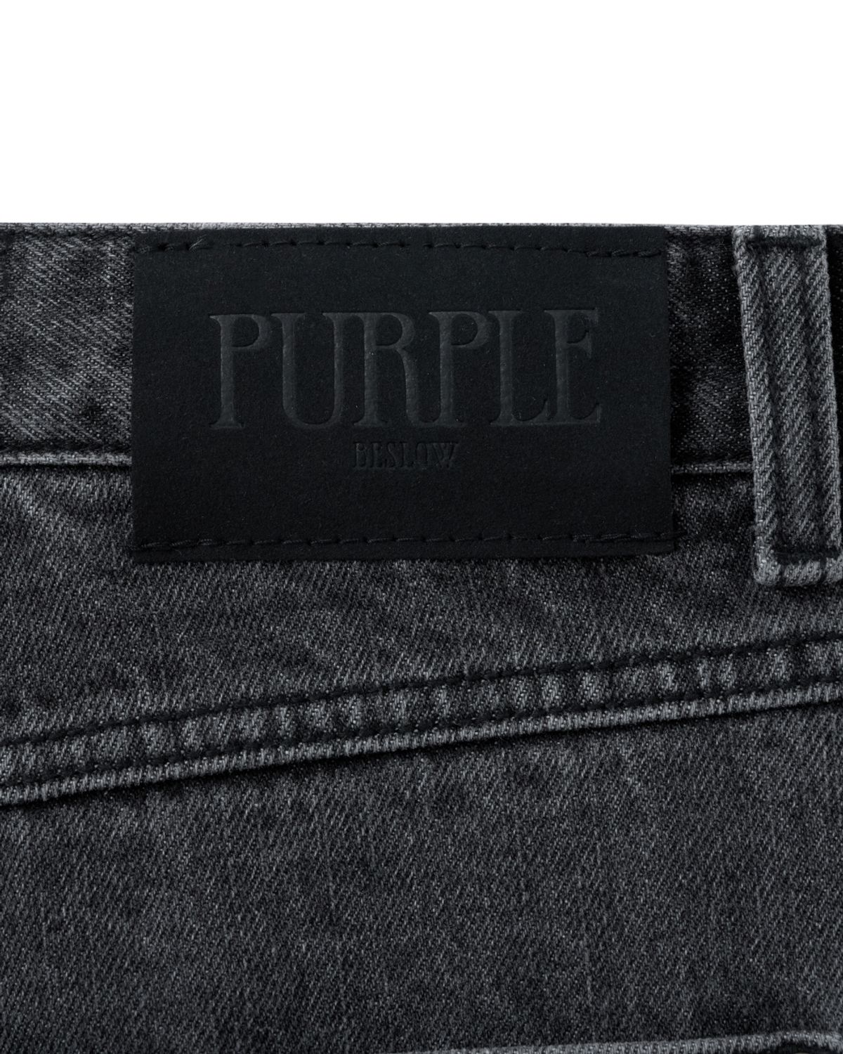 비슬로우(BESLOW) MULTI CUFF DENIM SHORTS FADE BLACK