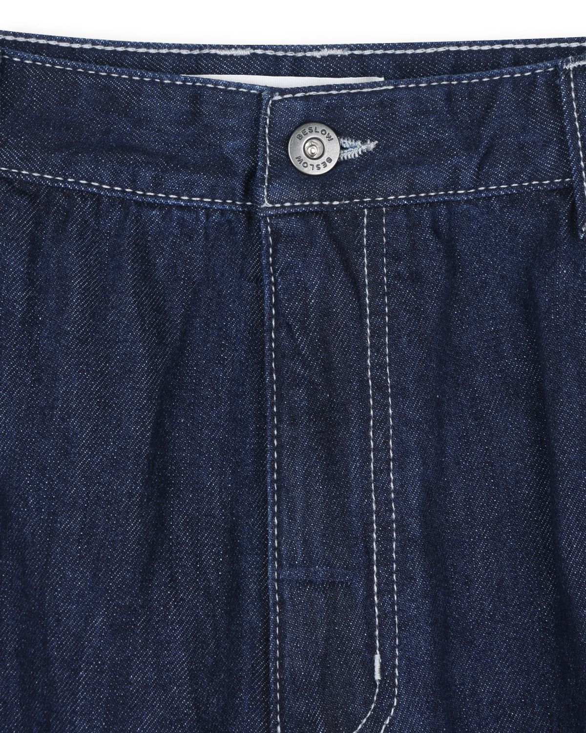 비슬로우(BESLOW) CRINKLE DENIM SHORTS INDIGO