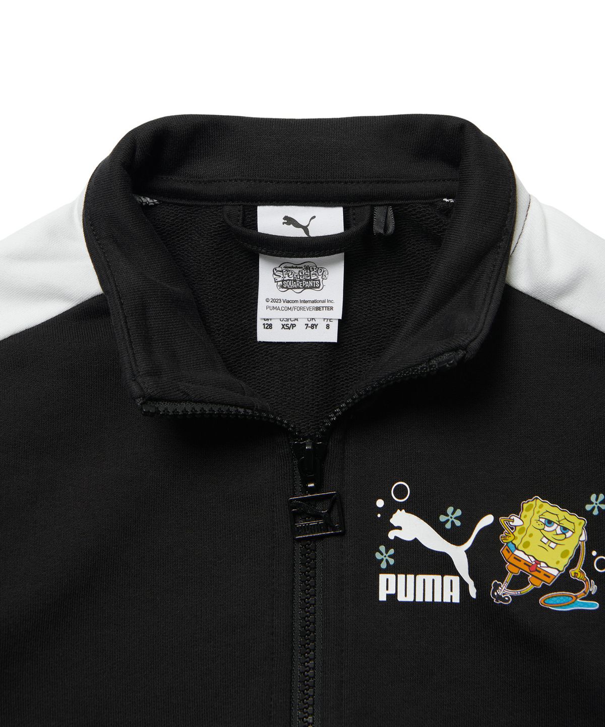 푸마 키즈(PUMA KIDS) 푸마Ⅹ스폰지밥 트랙 자켓 - 블랙