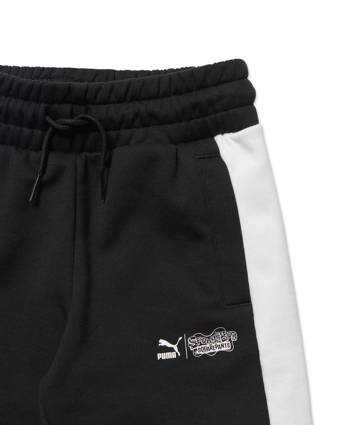푸마 키즈(PUMA KIDS) 푸마Ⅹ스폰지밥 트랙 팬츠 - 블랙