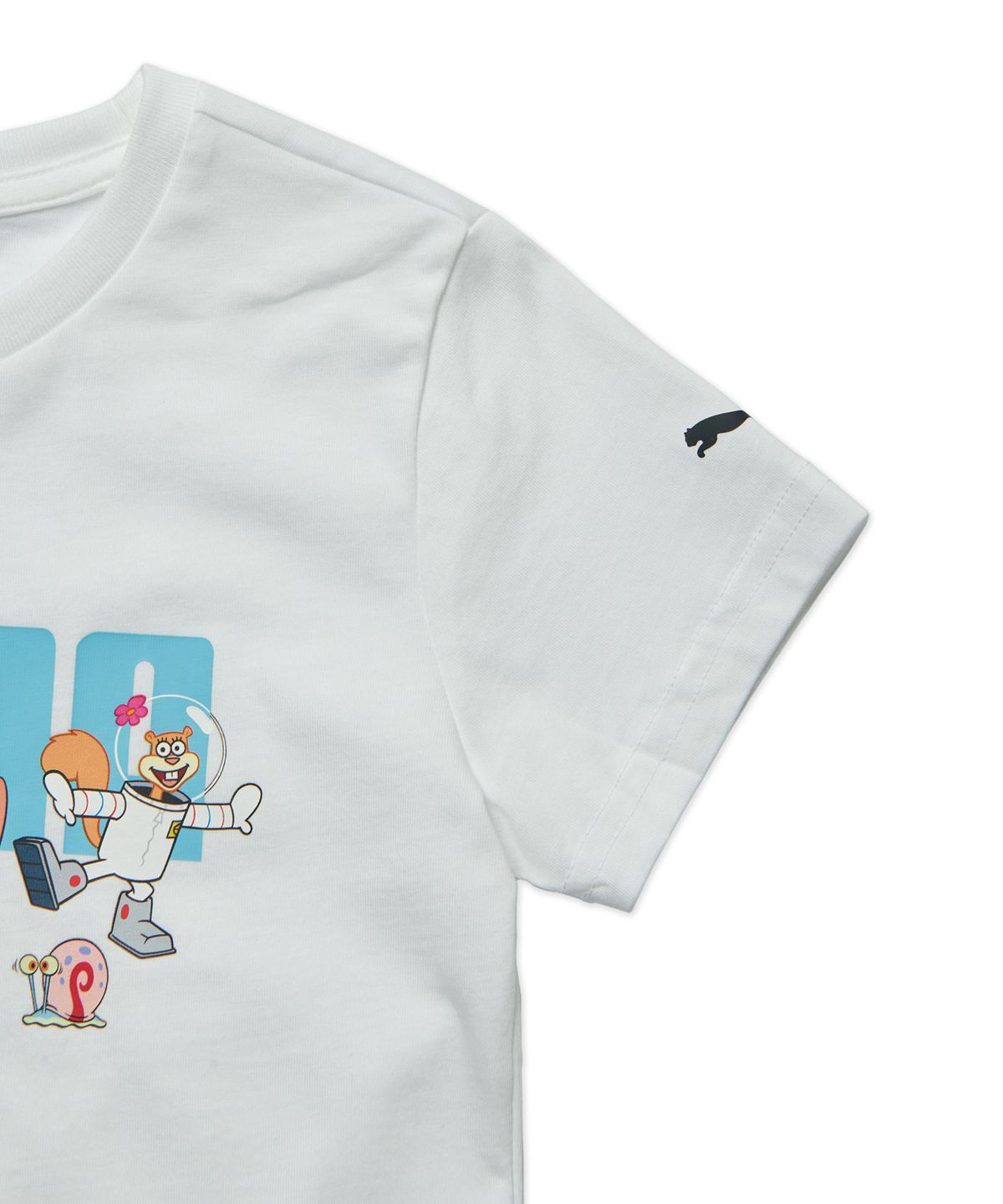 푸마 키즈(PUMA KIDS) 푸마Ⅹ스폰지밥 상하세트 - 화이트/블랙
