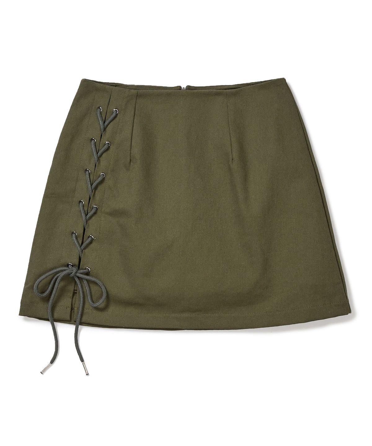 제로플래닛(ZEROPLANET) 넬리 레이스업 스커트 팬츠 [KHAKI]