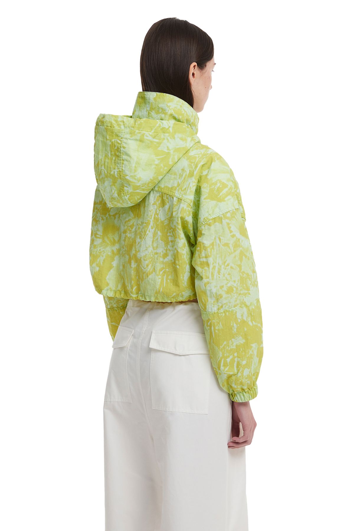트렁크프로젝트(TRUNK PROJECT) Tie-dye Cropped Jacket_Green