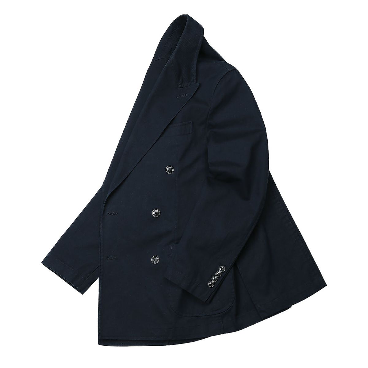 솔티(SORTIE) 6B Cotton Washed Double Jacket (Dark Navy)