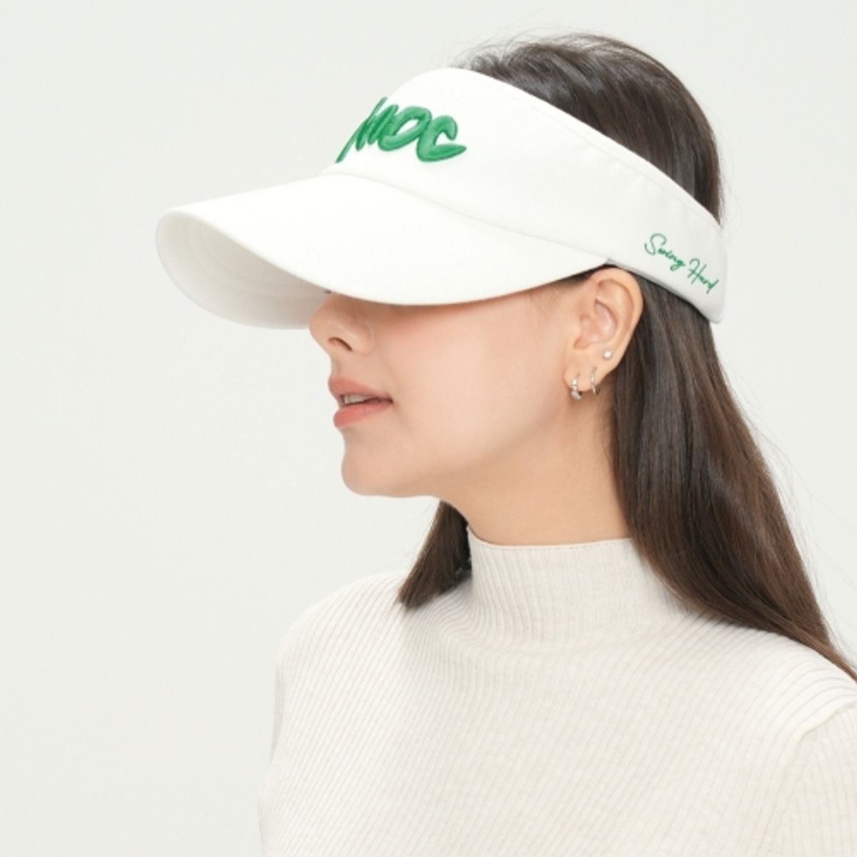 데이녹(DEINOC) 하이크라운 바이저 화이트