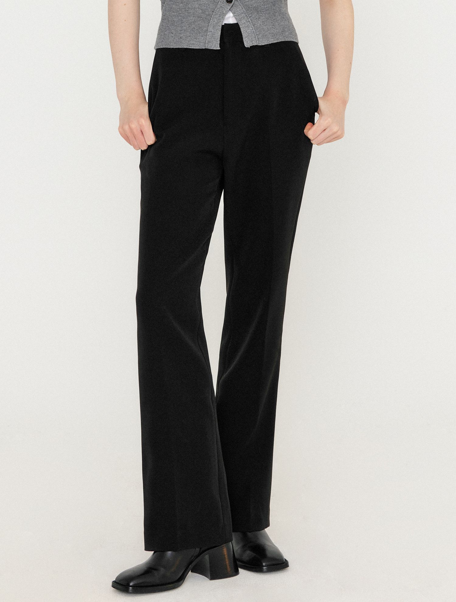 MUSINSA | GENERAL IDEA Daily Basic Slacks [BLACK] / WBC1L11502