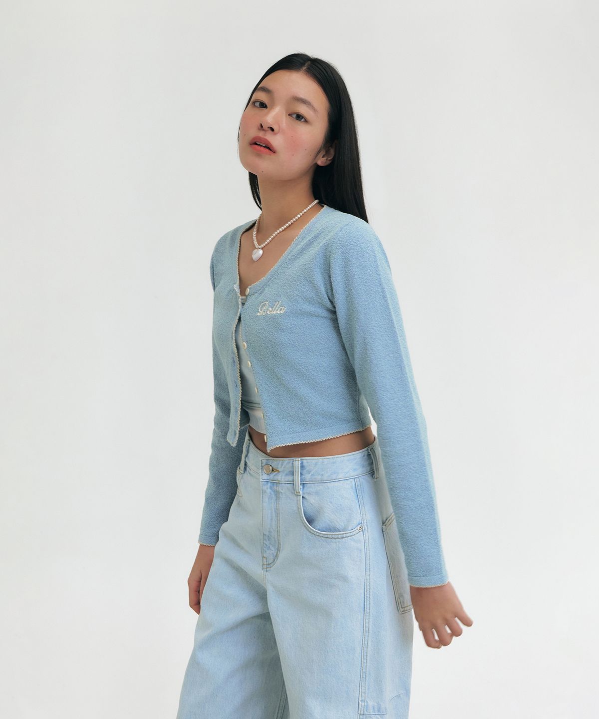 그로브(GROVE) 23SS BELLA CARDIGAN_BLUE
