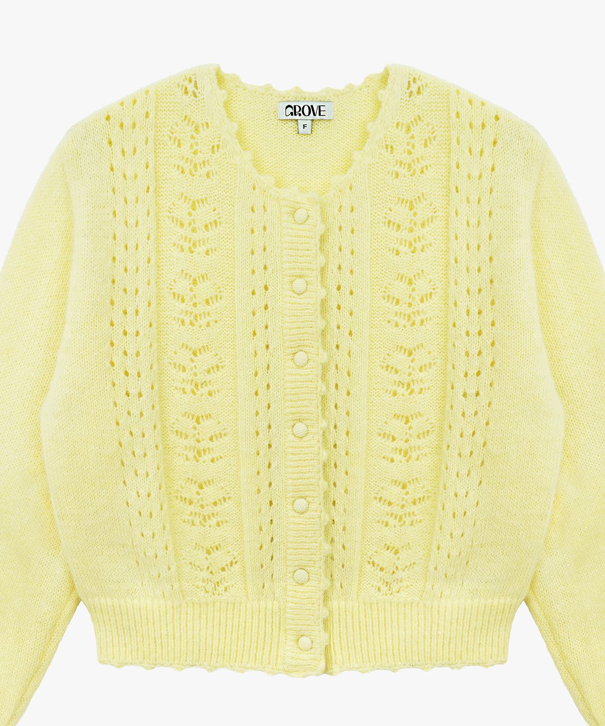 그로브(GROVE) CANDY CARDIGAN_YELLOW