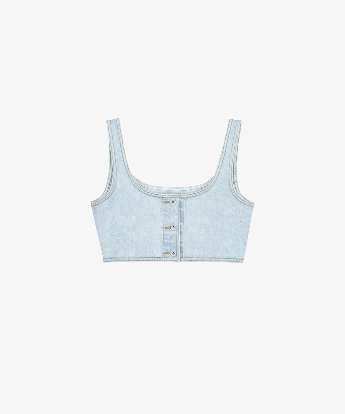 그로브(GROVE) 23SS HEIVE DENIM BUSTIER_BLUE