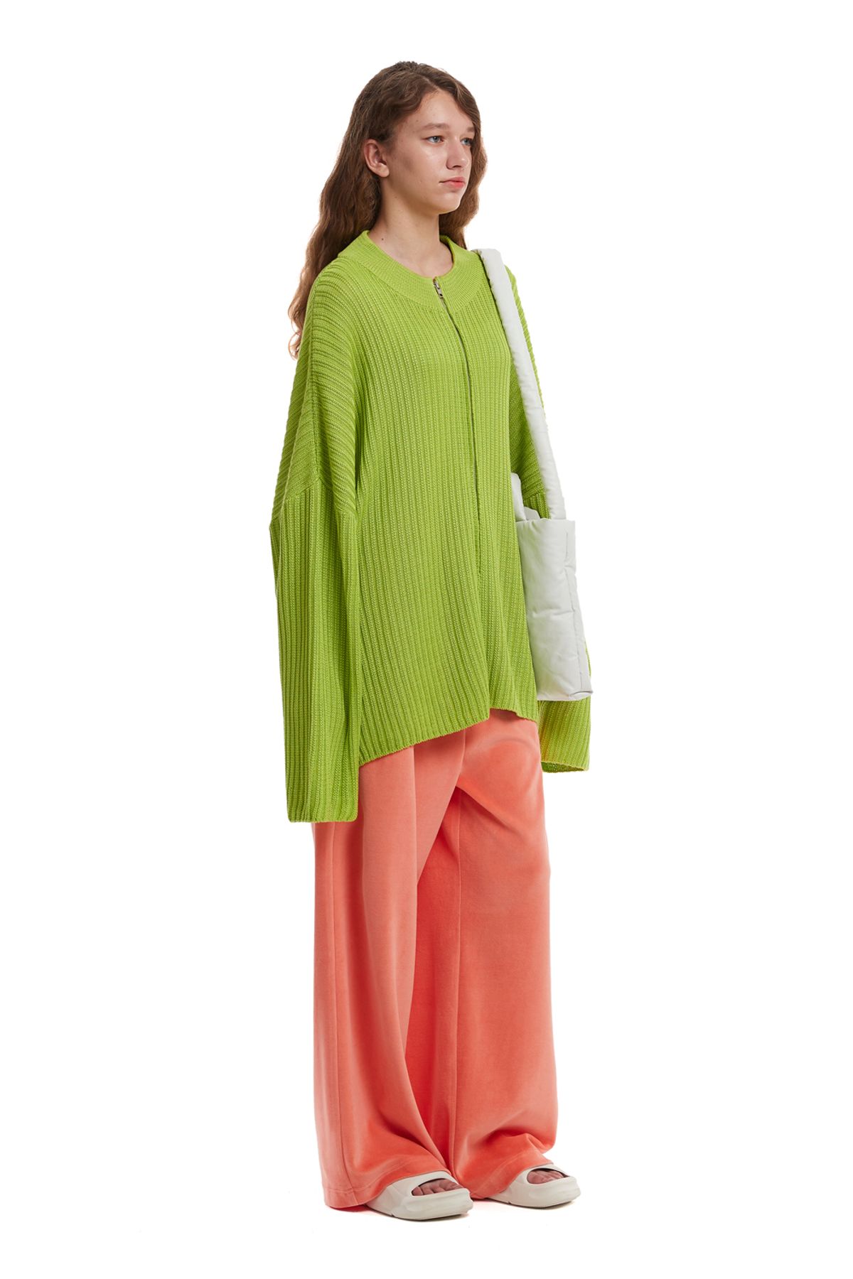 트렁크프로젝트(TRUNK PROJECT) Zip-Up Cardigan_Green
