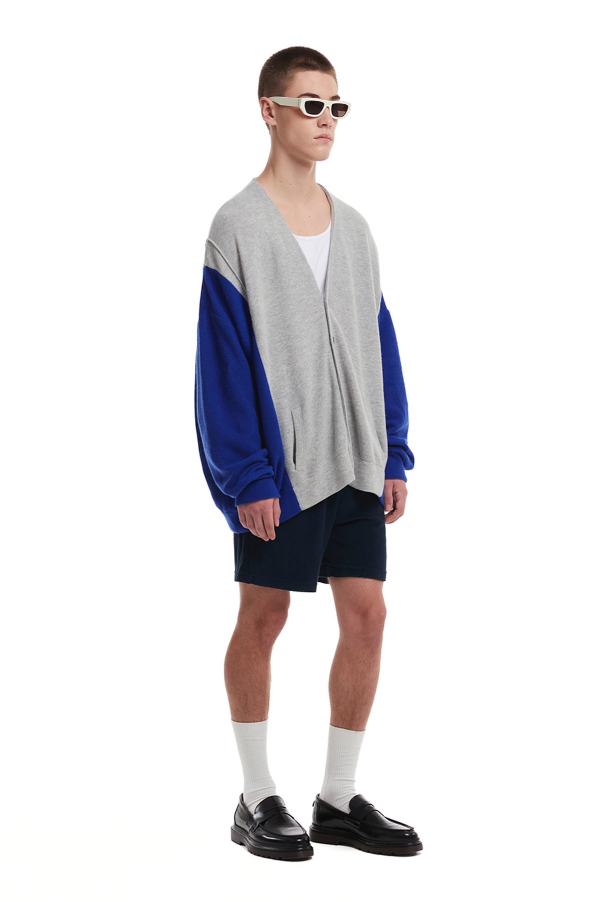 트렁크프로젝트(TRUNK PROJECT) Colorblocked Cardigan_Grey