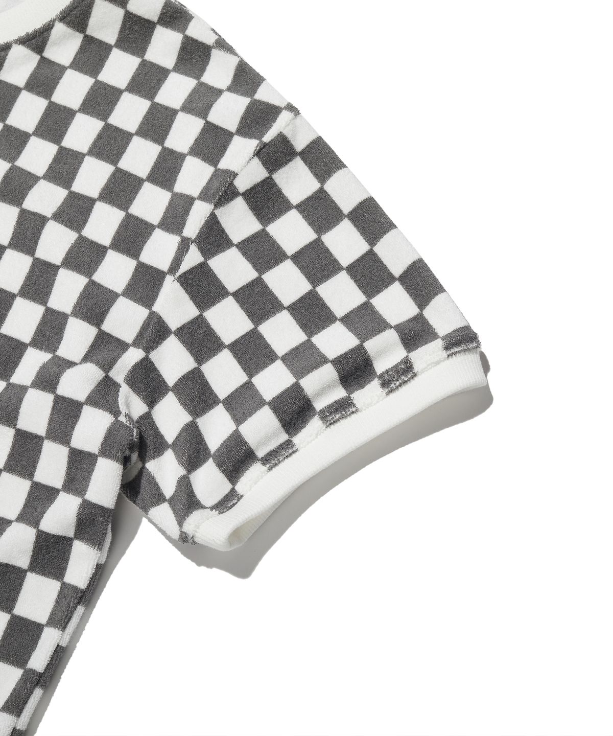 브라운브레스 키즈(BROWNBREATH KIDS) KIDS CHECKERBOARD T-SHIRTS - CHARCOAL