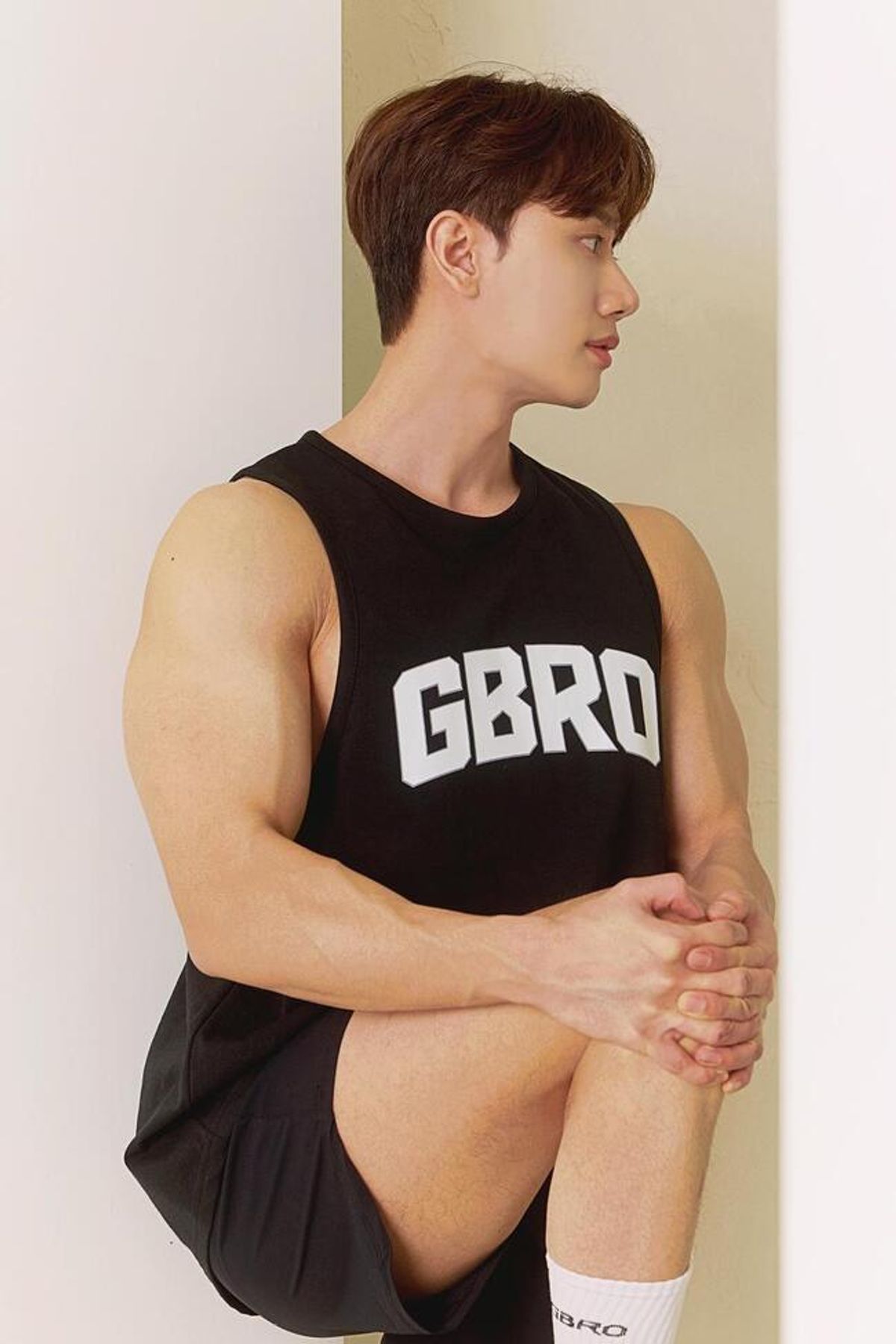 짐브로(GBRO) 수피마 아치로고 나시