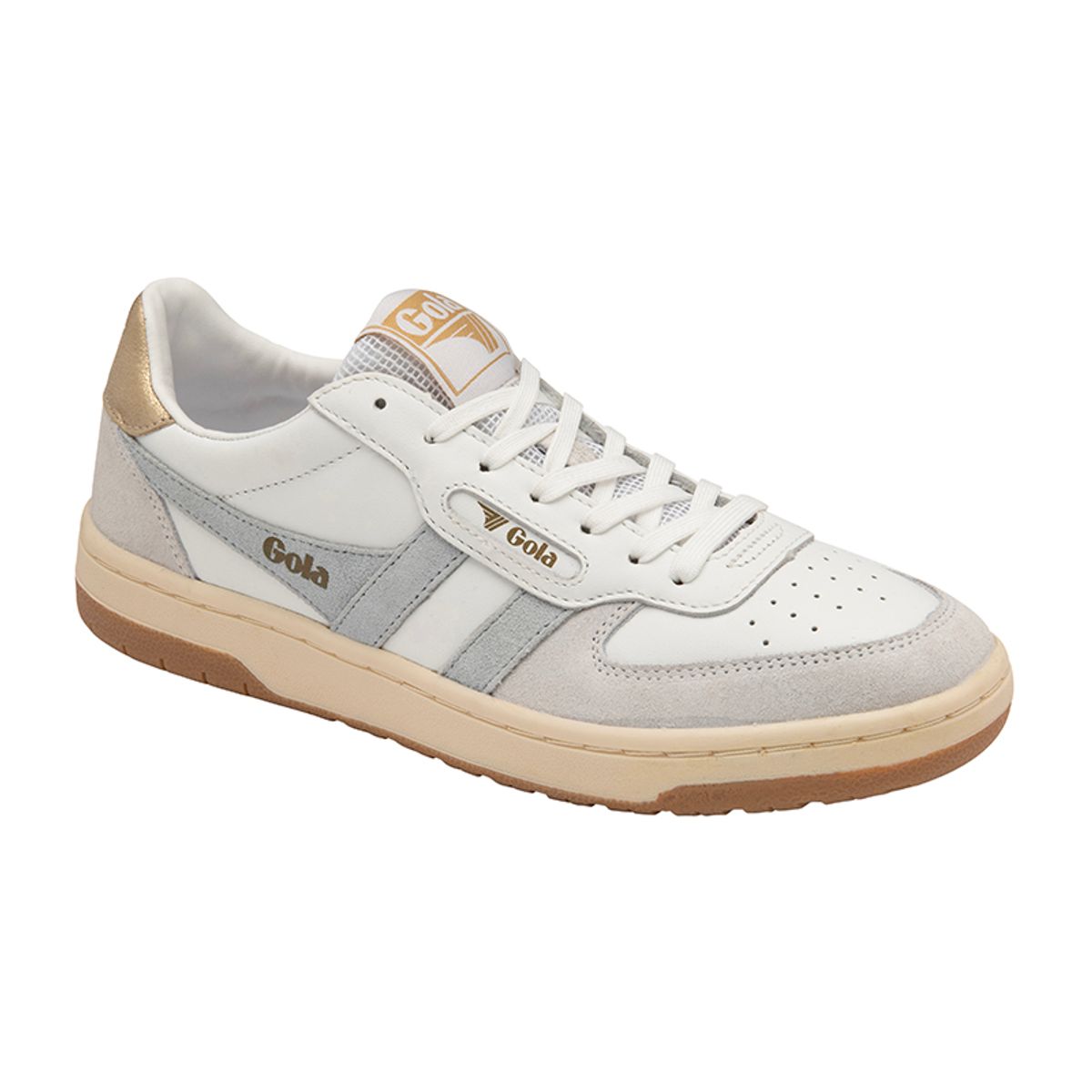 골라 클래식(GOLA CLASSICS) 호크 화이트 아이스블루 골드 CLB336WA